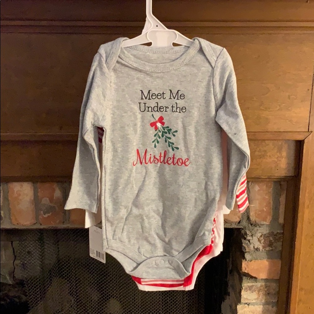 3 Christmas Onsie Set 9-12 months
